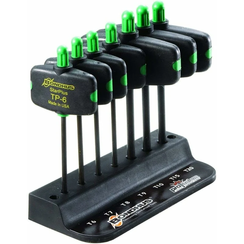 Bondhus 34745 Set of 7 TORX Wingdriver Tools, Sizes T6-T20